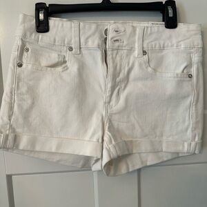 White high rise Women's Shorts